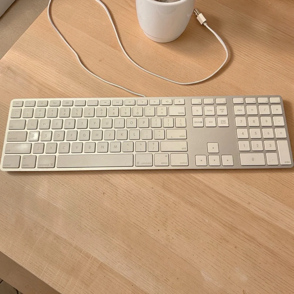 🍎Apple Model A1243 Slim White Aluminum Keyboard